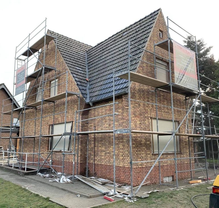 Haus nach dem Sandstrahlen